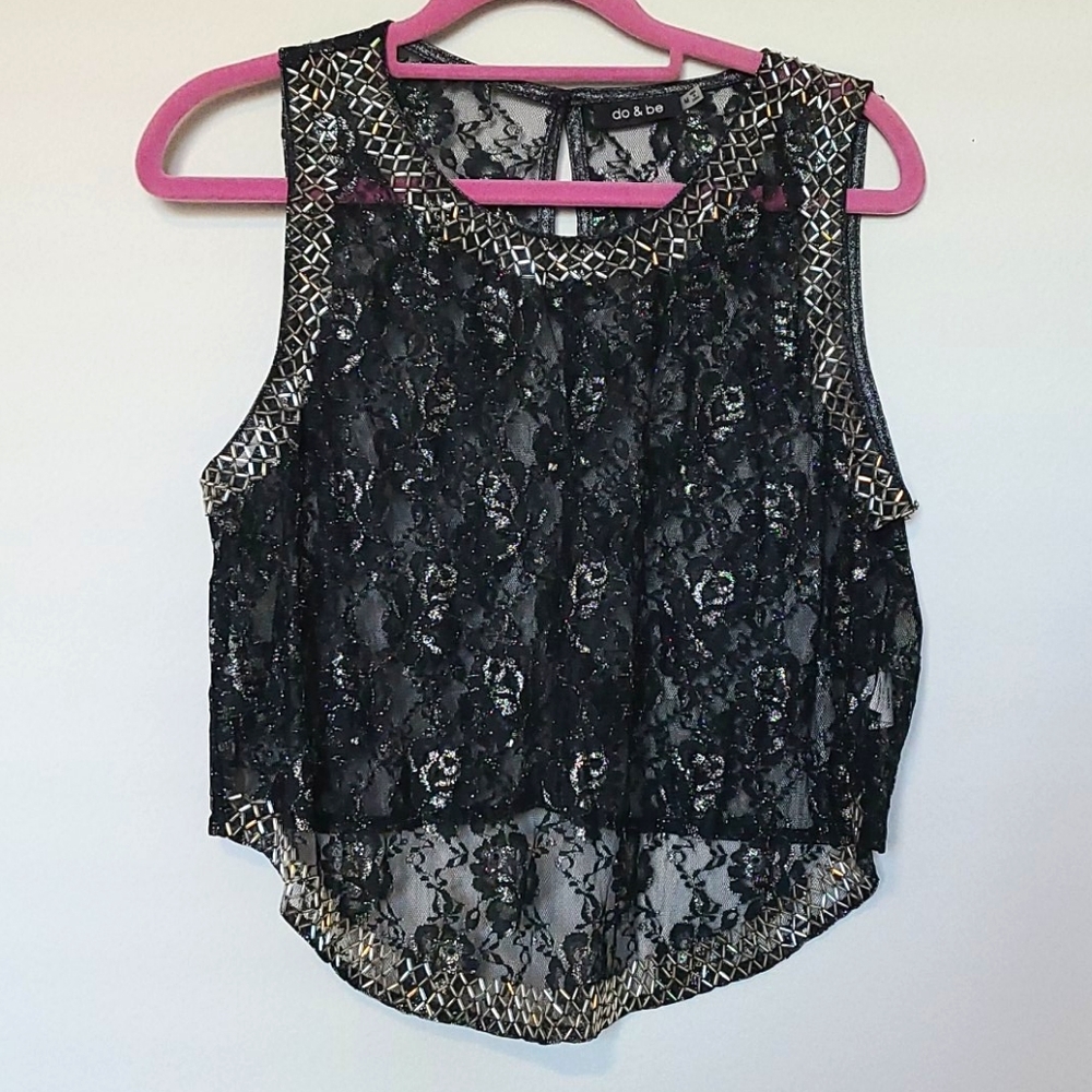 Lace Crop Tank